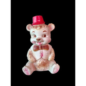 Vintage Edward Mobley Circus Bear Toy Rubber (No Squeak)
